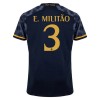 Maillot de Supporter Real Madrid E. Militao 3 Extérieur 2023-24 Pour Homme